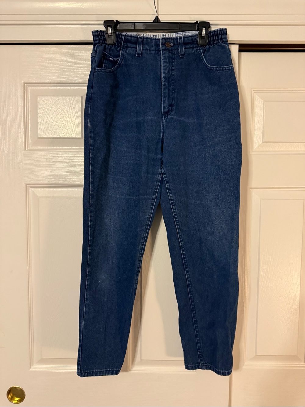 Lee High-Rise Dark Blue Women’s Jeans with Elastic Waist